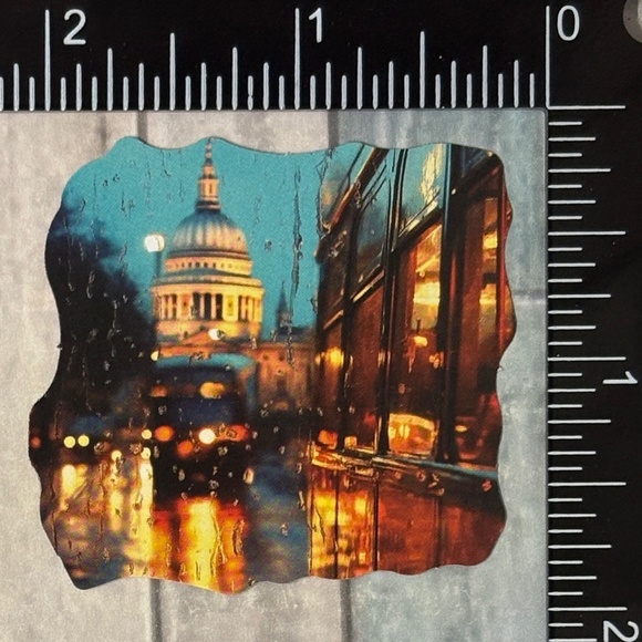 🌀10/$10🌀 Rainy Night Travel Travel Reusable Waterproof Vinyl Sticker Decal - Picture 1 of 1